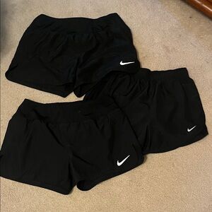 Nike Black Sports Shorts Trio